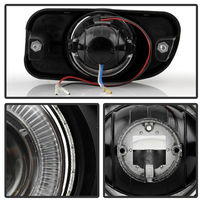 Clear Halo Projector Fog Lights w/Switch <br>99-04 Jeep Grand Cherokee
