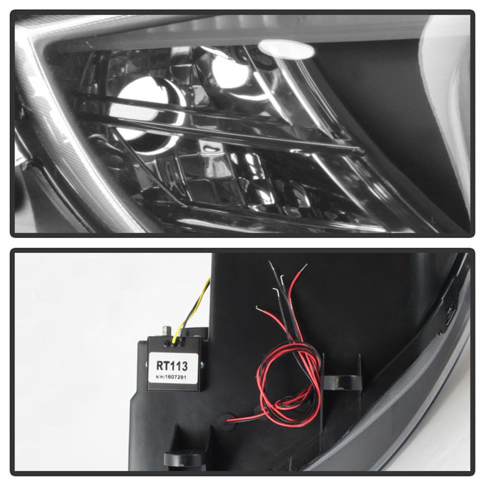 LED Halo Black Projector Headlights <br>03-08 BMW Z4