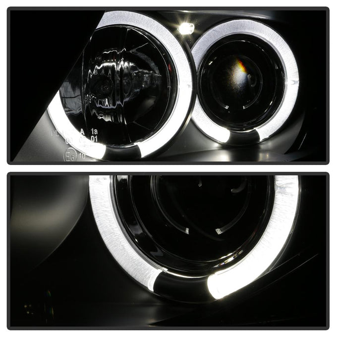 LED Halo Black Projector Headlights <br>03-08 BMW Z4