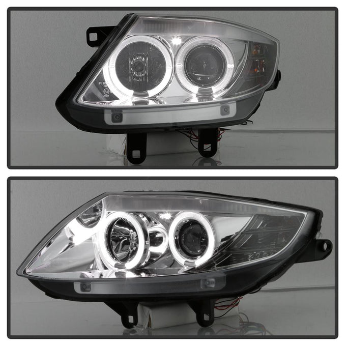 LED Halo Black Projector Headlights <br>03-08 BMW Z4