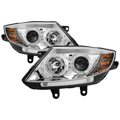 LED Halo Chrome Projector Headlights <br>03-08 BMW Z4