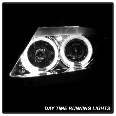 LED Halo Chrome Projector Headlights <br>03-08 BMW Z4