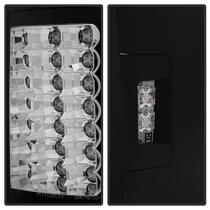 Version 2 Black LED Tail Lights <br>97-03 Ford F150, 99-07 F250-550 Super Duty