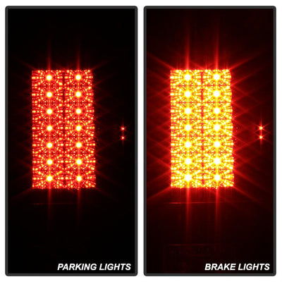 Version 2 Black LED Tail Lights <br>97-03 Ford F150, 99-07 F250-550 Super Duty