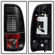Version 2 Black LED Tail Lights <br>08-16 Ford F250-F450 Super duty