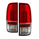 Version 2 Red Clear LED Tail Lights <br>08-16 Ford F250-F450 Super duty