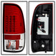 Version 2 Red Clear LED Tail Lights <br>08-16 Ford F250-F450 Super duty