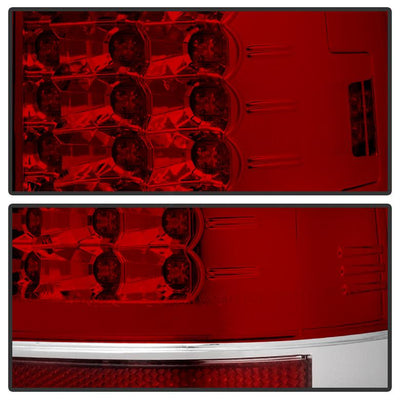 Version 2 Red Clear LED Tail Lights <br>08-16 Ford F250-F450 Super duty