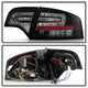 Black LED Tail Lights <br>06-08 Audi A4 A4 Quattro