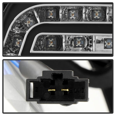 Black LED Tail Lights <br>06-08 Audi A4 A4 Quattro