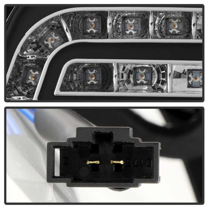 Black LED Tail Lights <br>06-08 Audi A4 A4 Quattro