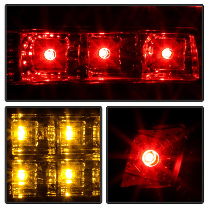 Black LED Tail Lights <br>06-08 Audi A4 A4 Quattro