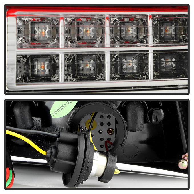 Red Clear LED Tail Lights <br>06-08 Audi A4 A4 Quattro