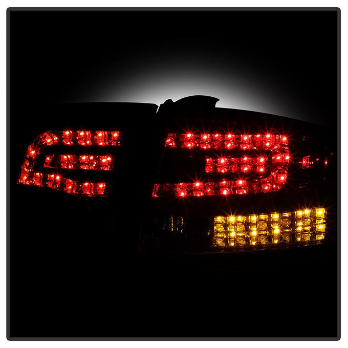 Red Clear LED Tail Lights <br>06-08 Audi A4 A4 Quattro