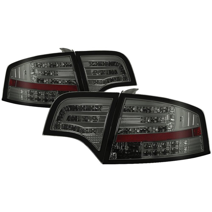Smoke LED Tail Lights <br>06-08 Audi A4 A4 Quattro