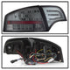 Smoke LED Tail Lights <br>06-08 Audi A4 A4 Quattro