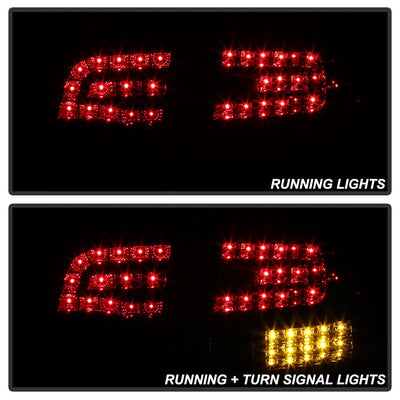 Smoke LED Tail Lights <br>06-08 Audi A4 A4 Quattro