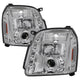 LED Halo Chrome Projector Headlights <br>07-14 GMC Yukon XL 1500 Yukon 07-13 GMC Yukon XL 2500