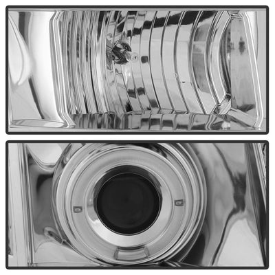 LED Halo Chrome Projector Headlights <br>07-14 GMC Yukon XL 1500 Yukon 07-13 GMC Yukon XL 2500