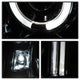 LED Halo Chrome Projector Headlights <br>07-14 GMC Yukon XL 1500 Yukon 07-13 GMC Yukon XL 2500