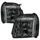 LED Halo Smoke Projector Headlights <br>07-14 GMC Yukon XL 1500 Yukon 07-13 GMC Yukon XL 2500