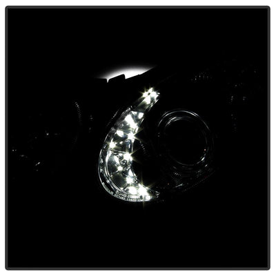 DRL Chrome Projector Headlights <br>07-09 Mercedes-Benz E63 AMG E350 E550 E320 E280 E500 08-09 E300
