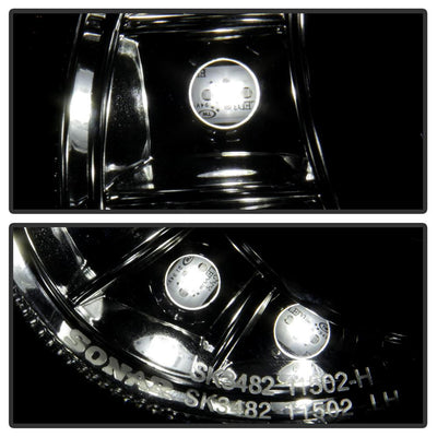 DRL Chrome Projector Headlights <br>07-09 Mercedes-Benz E63 AMG E350 E550 E320 E280 E500 08-09 E300
