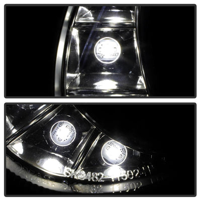 DRL Black Projector Headlights <br>07-09 Mercedes-Benz E63 AMG E350 E550 E320 E280 E500 08-09 E300