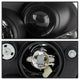 DRL Black Projector Headlights <br>05-09 Hyundai Tucson