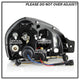 DRL Black Projector Headlights <br>05-09 Hyundai Tucson