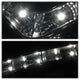 DRL Black Projector Headlights <br>05-09 Hyundai Tucson