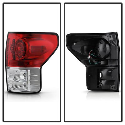 Red Clear LED Tail lights <br>07-13 Toyota Tundra