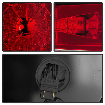 Red Clear LED Tail lights <br>07-13 Toyota Tundra