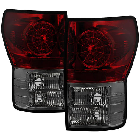 Red Smoke LED Tail lights <br>07-13 Toyota Tundra