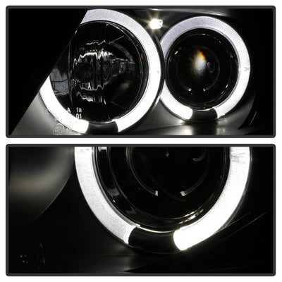 LED Halo Black Projector Headlights <br>03-08 BMW Z4
