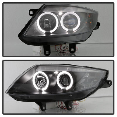 LED Halo Black Projector Headlights <br>03-08 BMW Z4