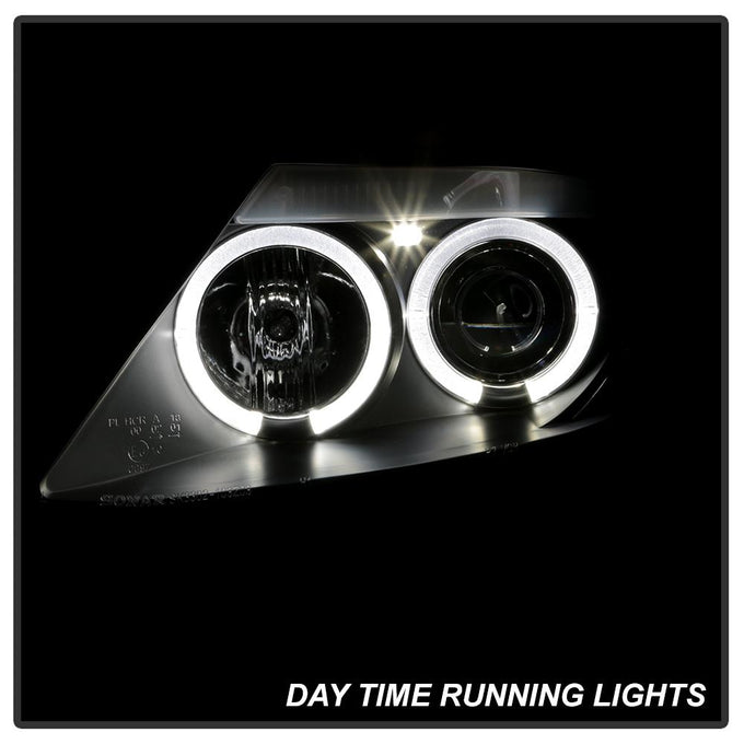 LED Halo Black Projector Headlights <br>03-08 BMW Z4