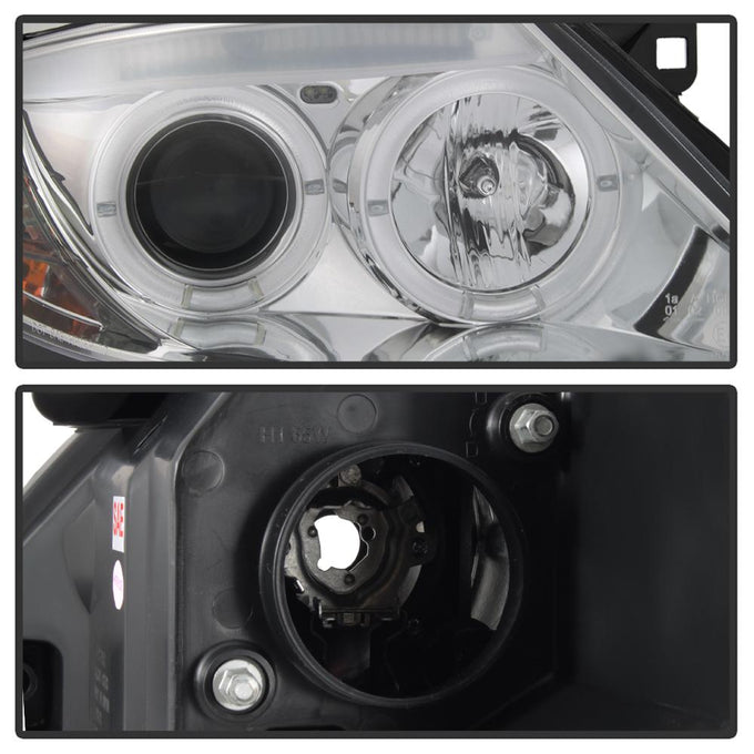 LED Halo Chrome Projector Headlights <br>03-08 BMW Z4