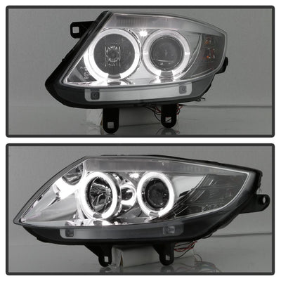 LED Halo Chrome Projector Headlights <br>03-08 BMW Z4