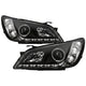 LED Halo Black DRL Projector Headlights <br>01-05 Lexus IS300