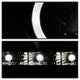 LED Halo Black DRL Projector Headlights <br>01-05 Lexus IS300