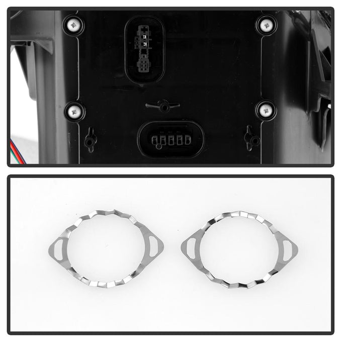 DRL Black Projector Headlights <br>03-06 Mercedes-Benz E320 E500 E55 AMG 2006 E350