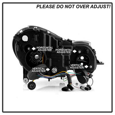 DRL Black Projector Headlights <br>03-06 Mercedes-Benz E320 E500 E55 AMG 2006 E350