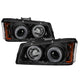 CCFL Halo Black Projector Headlights <br>02-06 Chevy Avalanche, Silverado 1500