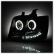CCFL Halo Black Projector Headlights <br>07-14 Chevy Avalanche Suburban 1500 2500