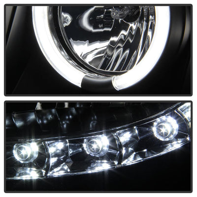 CCFL Halo Black Projector Headlights <br>07-14 Chevy Avalanche Suburban 1500 2500
