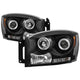 CCFL Halo Black Projector Headlights <br>06-08 Dodge Ram 1500 06-09 Dodge Ram 2500 Ram 3500