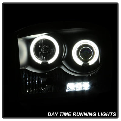 CCFL Halo Black Projector Headlights <br>06-08 Dodge Ram 1500 06-09 Dodge Ram 2500 Ram 3500