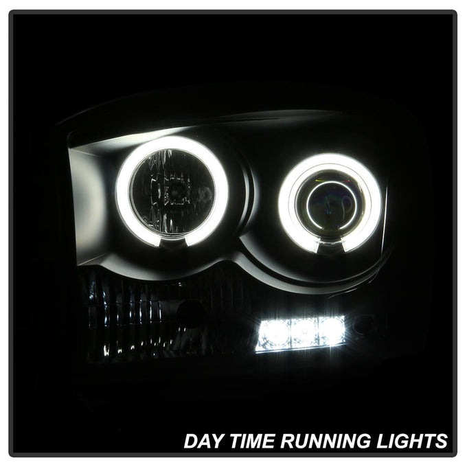 CCFL Halo Black Projector Headlights <br>06-08 Dodge Ram 1500 06-09 Dodge Ram 2500 Ram 3500