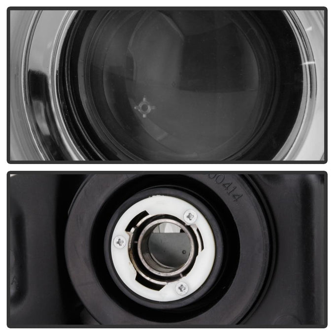 Version 2 Black CCFL Halo Projector Headlights <br>04-08 Ford F-150